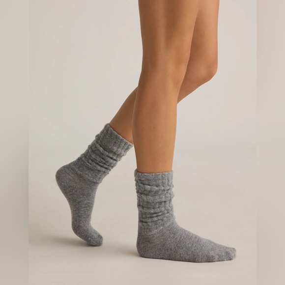 Quince Mongolian Cashmere Slouch Sock - Picture 3 of 5